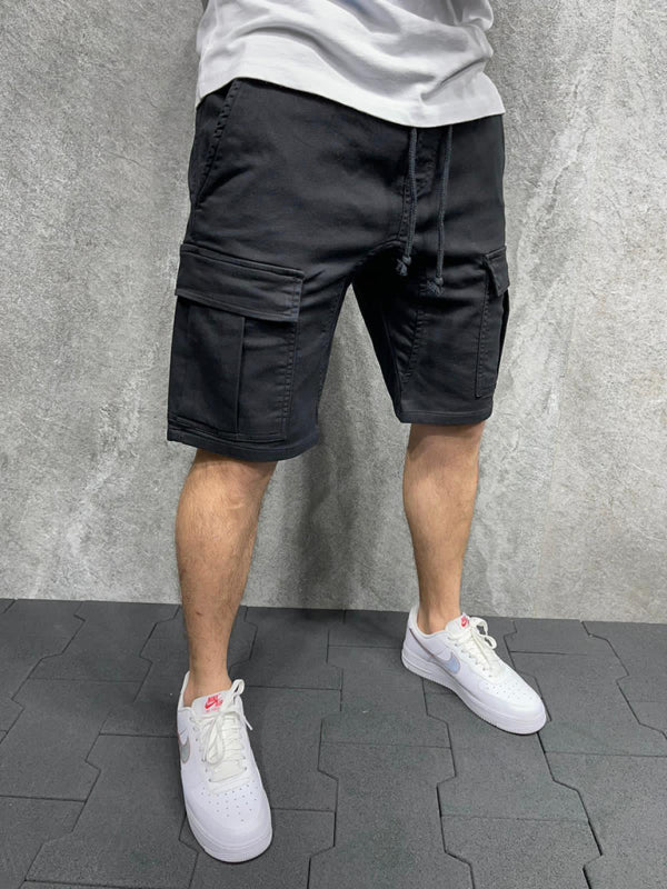 multi-pocket tether cargo shorts - Free Shipping - aurelia-clothing-8955