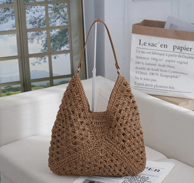 straw woven bag woven belt armpit bag - Free Shipping - aurelia-clothing-8955