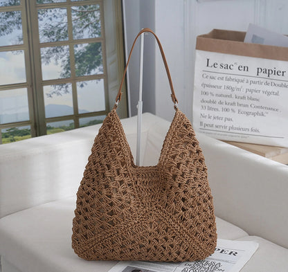 straw woven bag woven belt armpit bag - Free Shipping - aurelia-clothing-8955