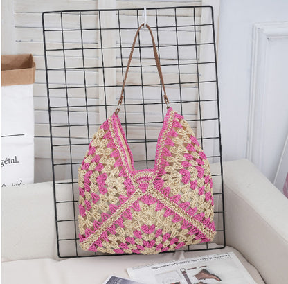 straw woven bag woven belt armpit bag - Free Shipping - aurelia-clothing-8955