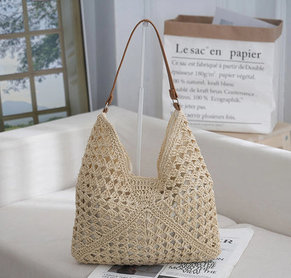 straw woven bag woven belt armpit bag - Free Shipping - aurelia-clothing-8955