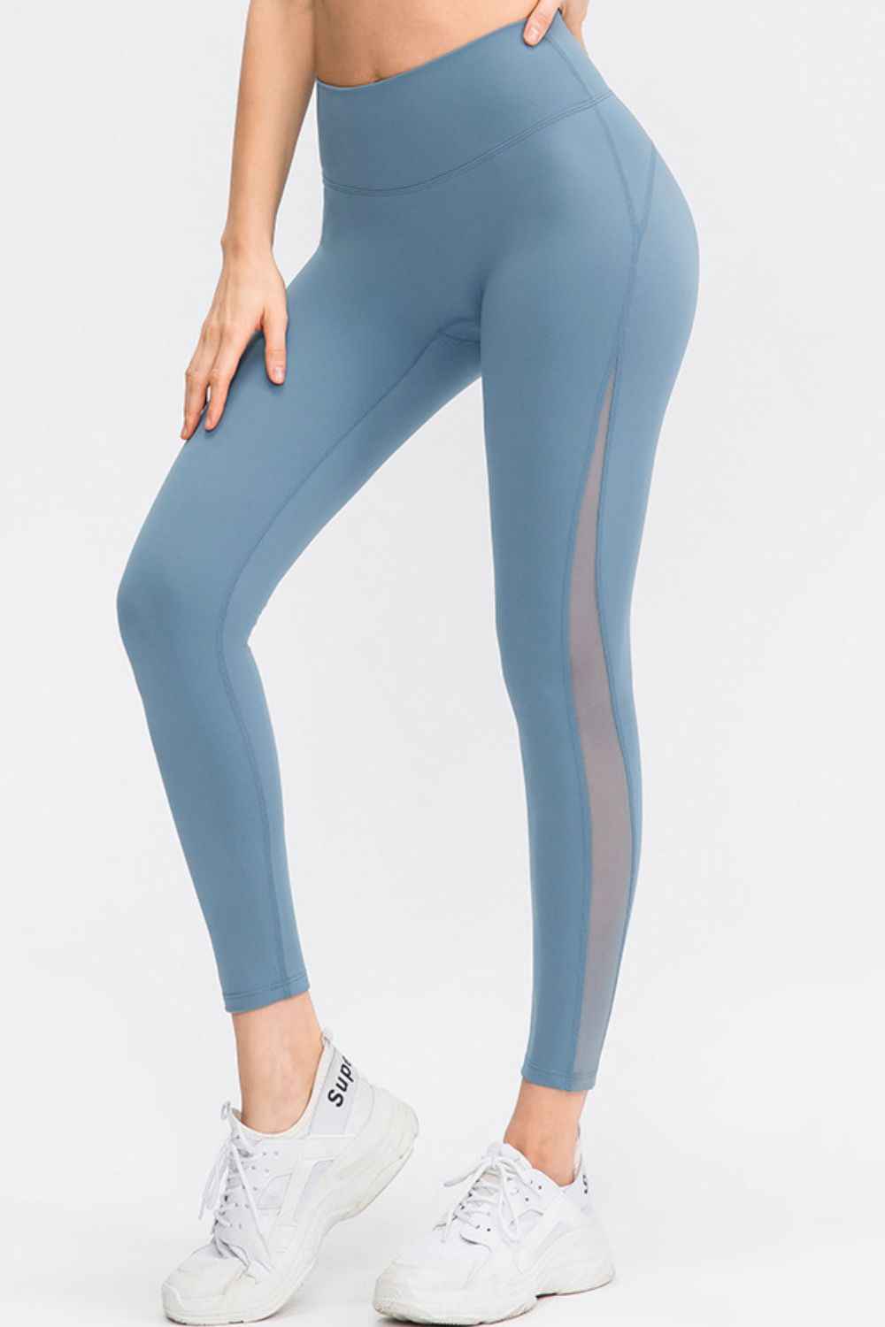 Wide Waistband Slim Fit Long Sports Pants - aurelia-clothing-8955
