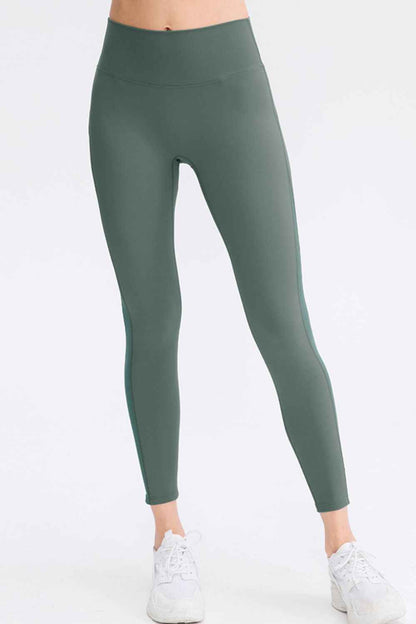 Wide Waistband Slim Fit Long Sports Pants - aurelia-clothing-8955
