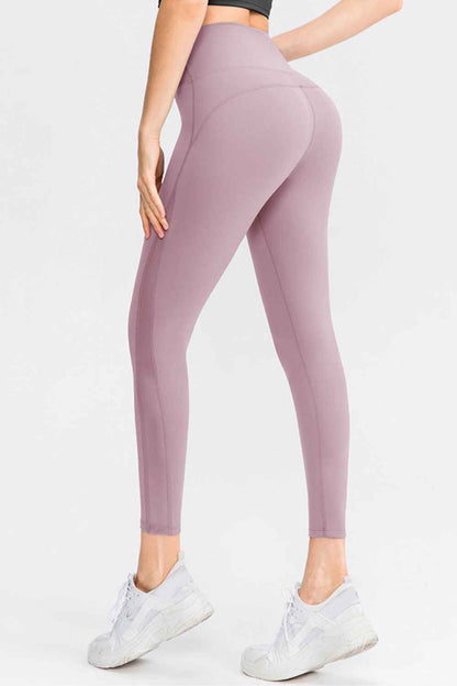 Wide Waistband Slim Fit Long Sports Pants - aurelia-clothing-8955